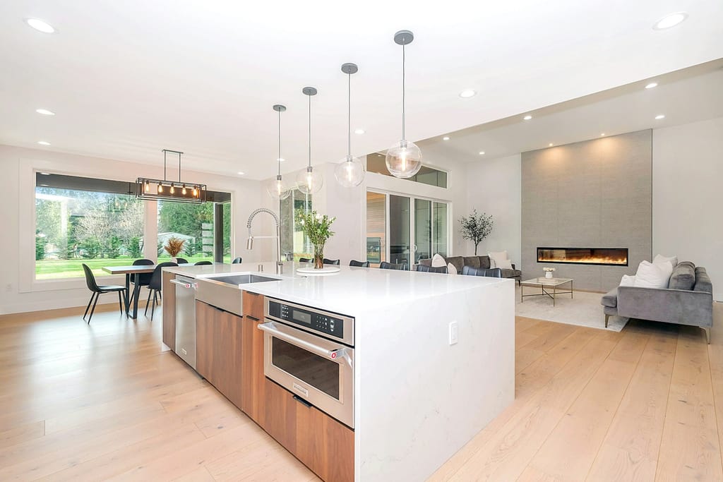 Modern residential property with contemporary electrical fittings